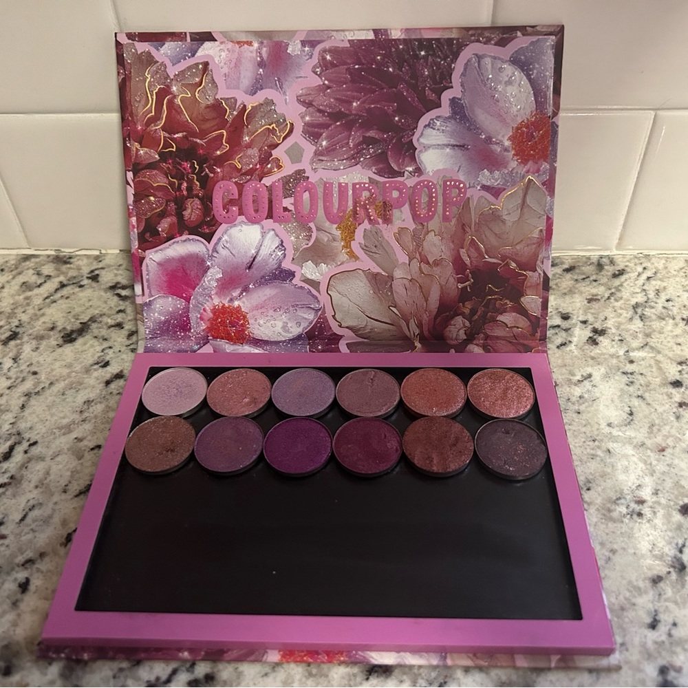 COLOURPOP 12 Pan Custom PURPLE Eyeshadow Palette Lot Set Eye Shadow WOW!